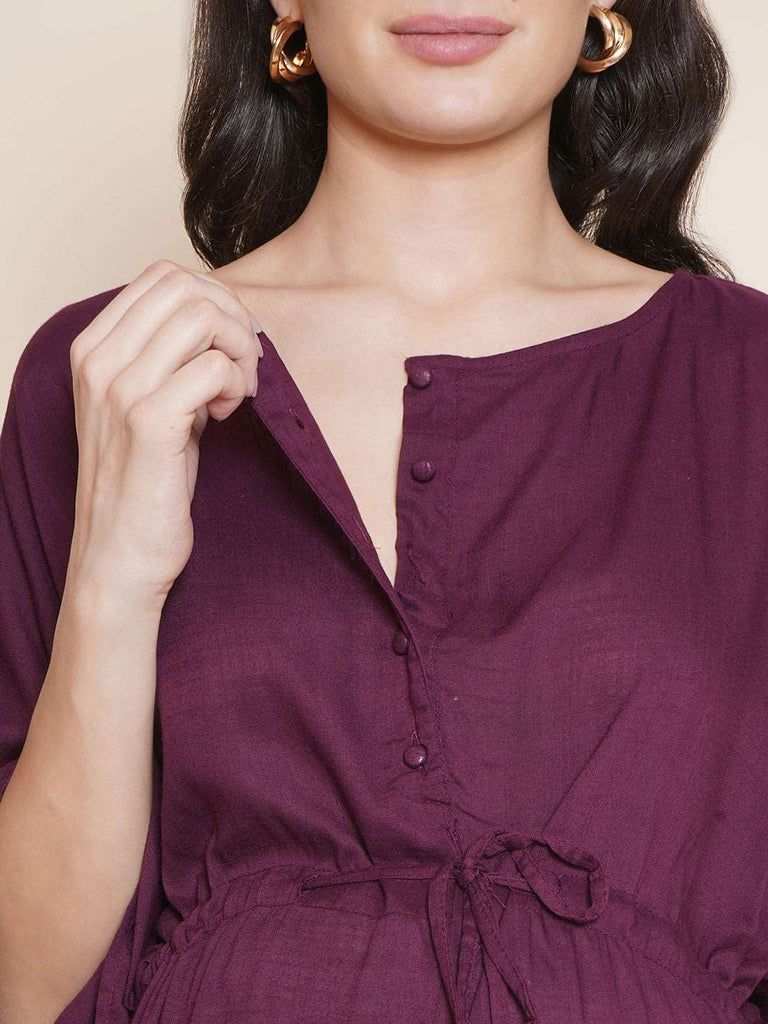 Purple Maternity Kaftan