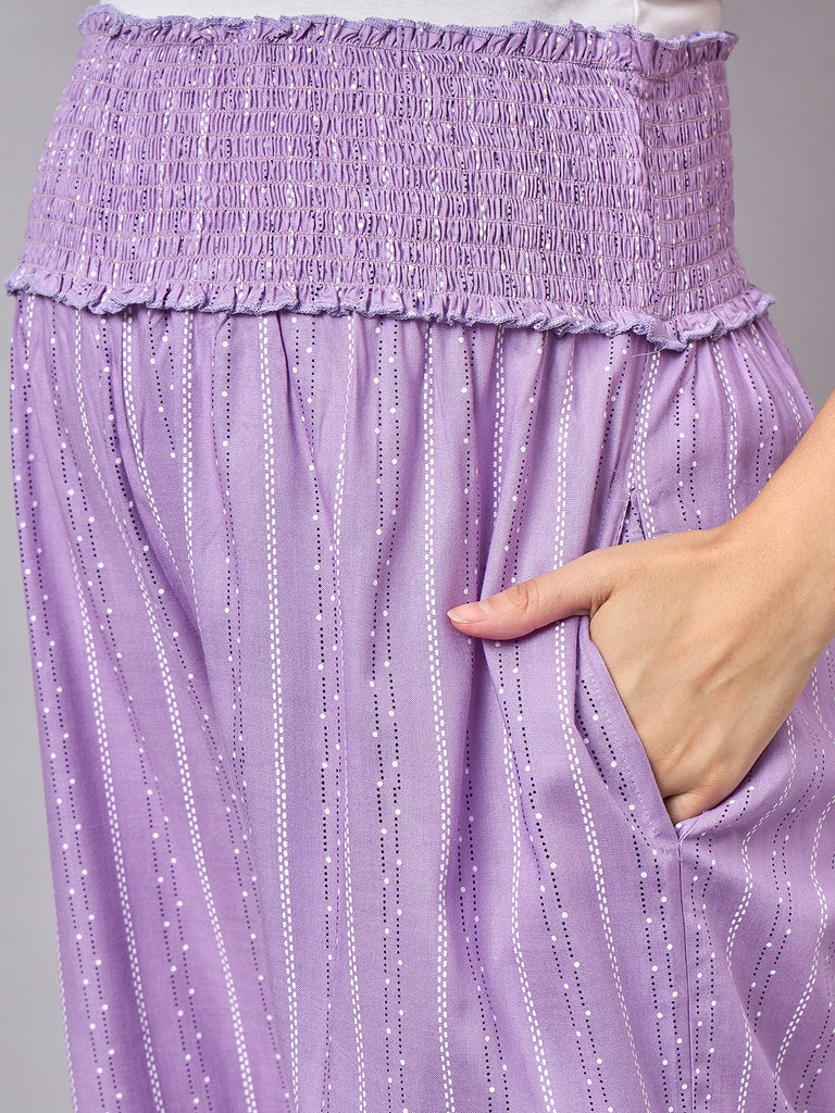 Purple Maternity & Nursing Kurta Set- Pajama 1