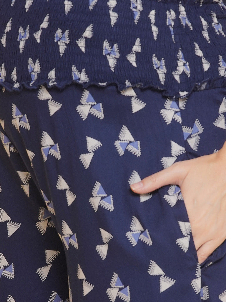 Blue Maternity and Nursing Kurta