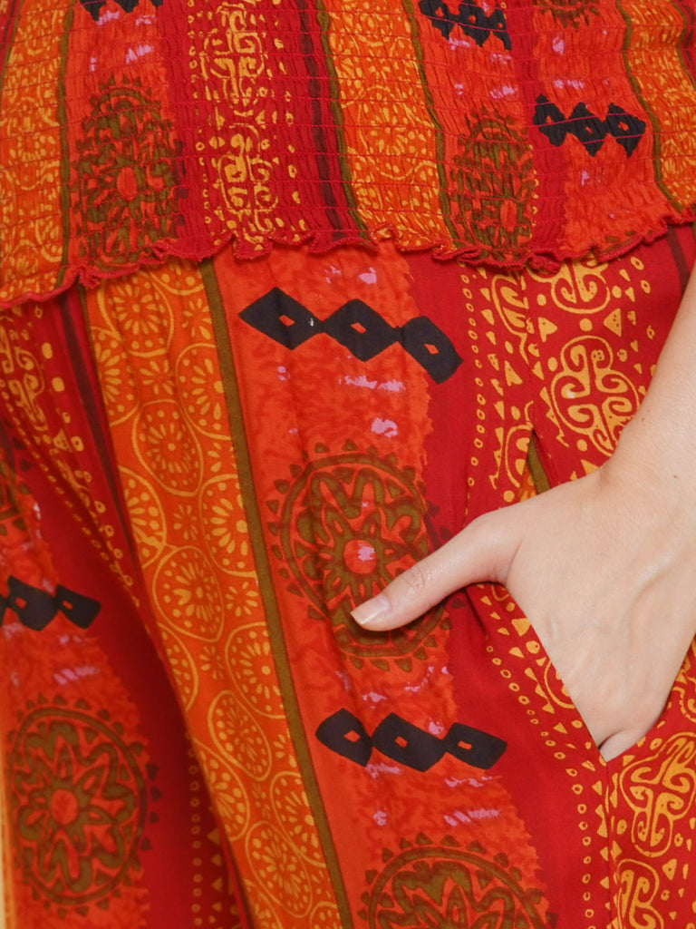 Orange Maternity and Nursing Kurta