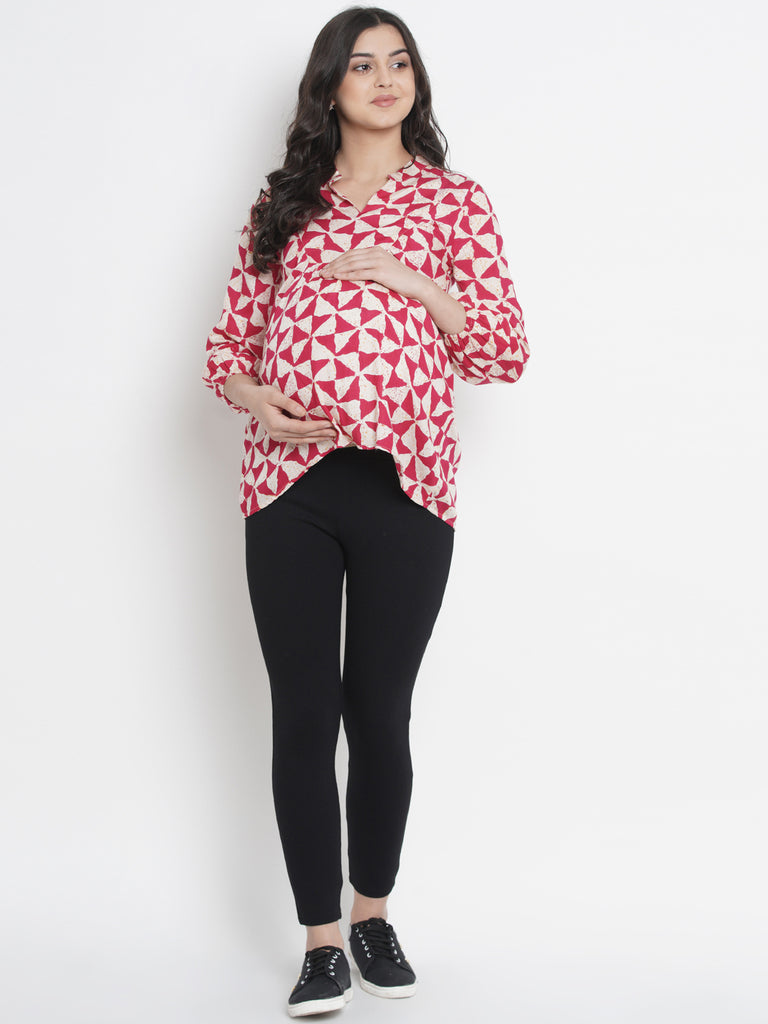 Pink Maternity and Pregnancy Top