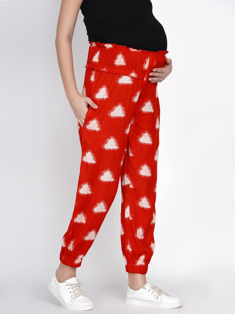 Red Maternity and Nursing Loungwear